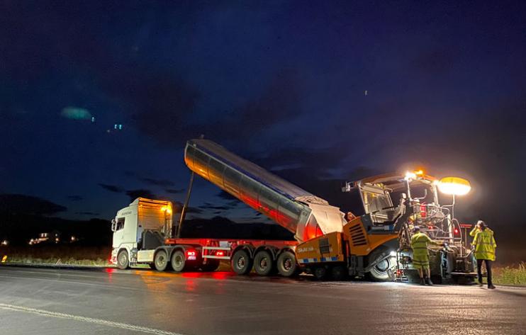 Belysning för anläggningsarbete